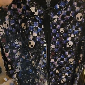 Spencer's space alien button down
